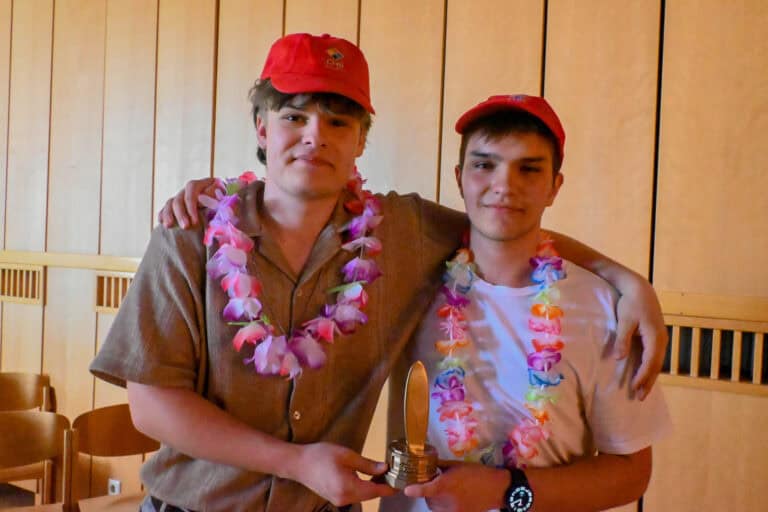 CHS Villach Quizshow Sieger 2025 Clemens und Quentin