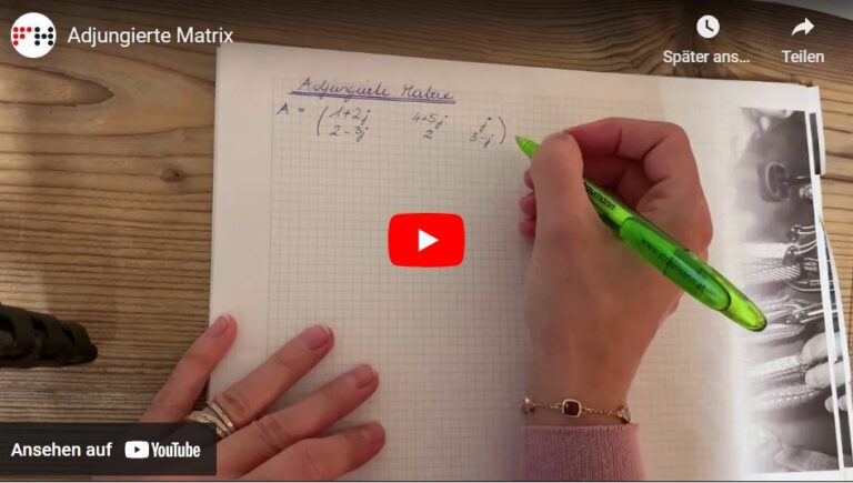 Mathematik Video Adjungierte Mathematik